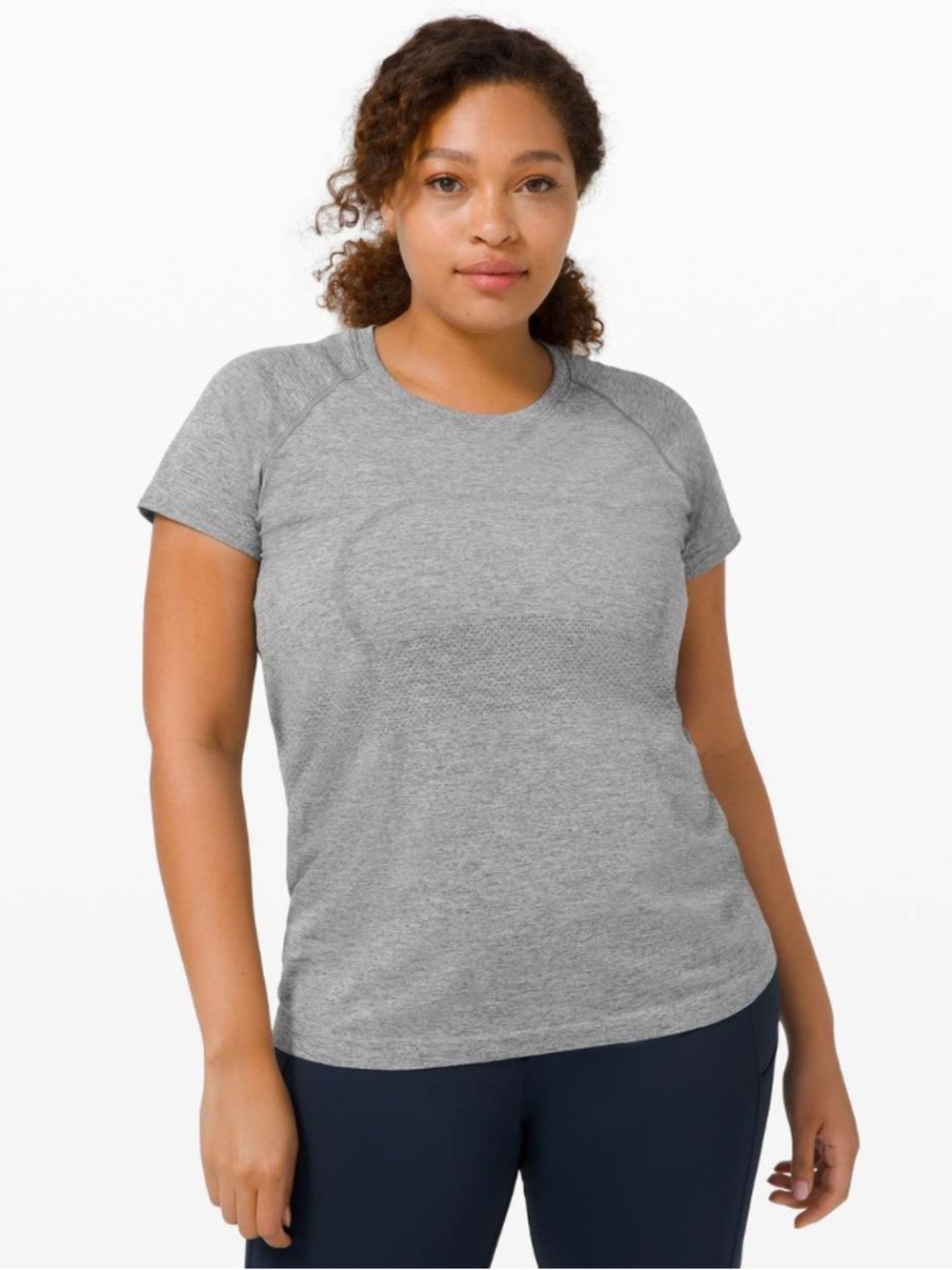 Lululemon Swiftly Tech Short Sleeve Gray Grey Size 16